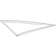 Toyota 62710-30070 Quarter Glass, Passenger Side