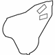 Toyota 67841-60120 Water Deflector, Passenger Side