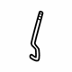 Toyota 69735-04010 Lock Rod, Rear