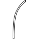 Toyota 67887-0E092 Rear Weatherstrip, Passenger Side