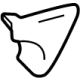 Toyota 67663-42040 Corner Trim, Passenger Side