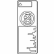 Toyota 74596-0F010 Air Bag Label
