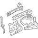 Toyota 53701-07040 Apron Assembly, Passenger Side