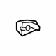 Toyota 69217-AE020-A0 Handle Cover, White, Front