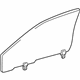 Toyota 68110-52090 Door Glass, Passenger Side
