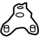 Toyota 63161-0E280 Side Plate, Passenger Side