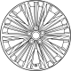 Toyota 4261A-0E140 Wheel, Alloy, Chrome