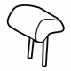 Toyota 71910-0C380-B2 Headrest, Gray, Front
