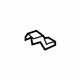 Toyota 72138-0T020-C0 Track End Cover, Driver Side