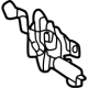 Toyota 53510-42170 Latch Assembly, Passenge Side
