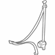 Toyota 73370-0C050-B0 Lap & Shoulder Belt, Gray, Outer