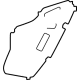 Toyota 67841-47140 Water Shield, Rear Passenger Side