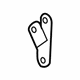 Toyota 67281-0E020 Lift Gate Stopper, Lower