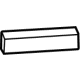 Toyota 53157-0E020 Shutter Assembly Lower Seal, Driver Side