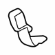 Toyota 73590-08030-B6 Buckle, Gray, Inner Driver Side