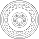 Toyota 42611-10440 Wheel, Steel