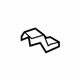 Toyota 72137-0T020-C0 Track End Cover, Passenger Side