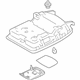 Toyota 63605-33180-B0 Overhead Console, Gray, Upper