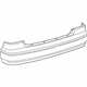 Toyota 52159-AA900 Bumper Cover, Rear Driver Side