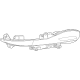 Toyota 81671-30290 Backup Lamp Assembly, Passenger Side