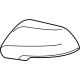 Toyota 8791A-30F70-A1 Mirror Cover, White, Passenger Side
