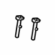 Toyota 71931-47010-02 Headrest Guide, Flaxen, Front
