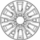 Toyota 4260D-04021 Wheel, Alloy, Black