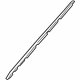 Toyota 75535-07010 Windshield Trim, Outside Lower Passenger Side