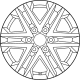 Toyota 42611-0C280 Wheel, Alloy, Silver