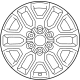 Toyota 4260D-0C030 Wheel, Alloy, Dark Chrome