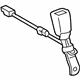 Toyota 73230-0C140-B0 Buckle End, Gray, Passenger Side