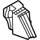Toyota 53891-0E030 Seal, Front