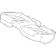Toyota 71503-62030 Seat Cushion Pad, Rear