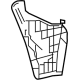 Toyota 52591-12330 Side Support, Passenger Side
