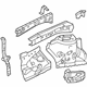 Toyota 53701-06230 Apron Assembly, Passenger Side