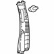 Toyota 62411-0D160-B0 Upper Center Pillar Trim, Gray, Passenger Side