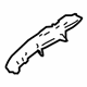 Toyota 52575-10010 Side Retainer, Passenger Side