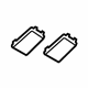 Toyota 81391-WB001 Map Lamp Lens, Front Passenger Side
