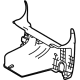 Toyota 79076-08010-B0 Rear Cover, Gray, Driver Side
