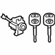 Toyota 69051-0C010 Lock Cylinder, Passenger Side