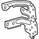 Toyota 86212-12450 Display Unit Mount Bracket, Driver Side