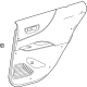 Toyota 67630-48G30-C0 Door Trim Panel, Black, Rear Passenger Side