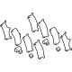 Toyota 04946-02210 Brake Pads Hardware Kit