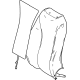 Toyota 71402-62020-A2 Seat Back Cover, White, Driver Side