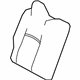 Toyota 71077-0Z321-B0 Seat Back Cover, Gray, Passenger Side