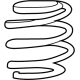 Toyota 48131-08110 Coil Spring, Front