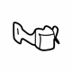 Toyota 75039-35080 Wheel Opening Molding Retainer Clip, Front