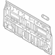 Toyota 64101-04301 Back Panel, Rear Upper