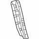 Toyota 61525-34020 Reinforcement, Upper Passenger Side