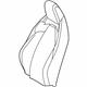 Toyota 71073-WAA02 Seat Back Cover, Black, Passenger Side